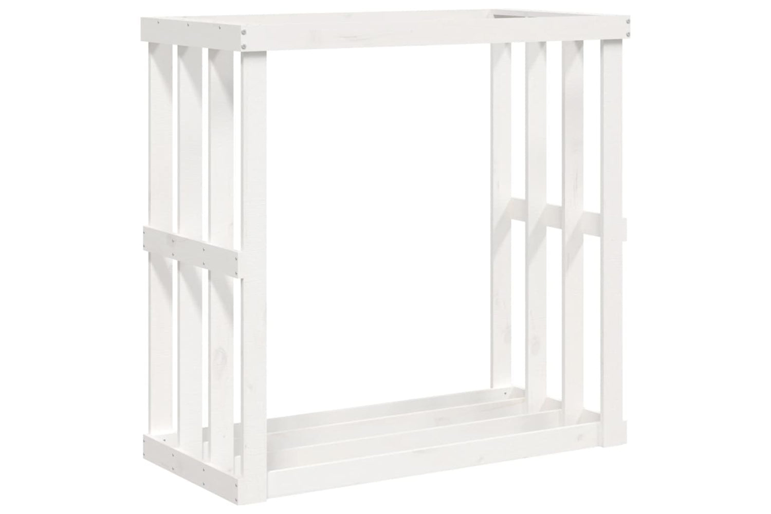 vidaXL 822627 Outdoor Log Holder White 108x52x106cm Solid Wood Pine
