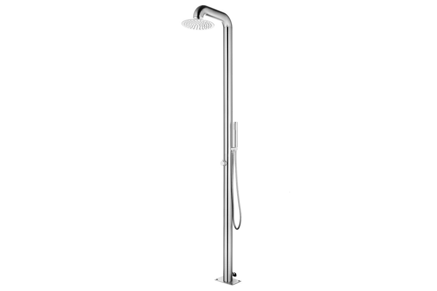 vidaXL 315941 Garden Shower 225cm Stainless Steel