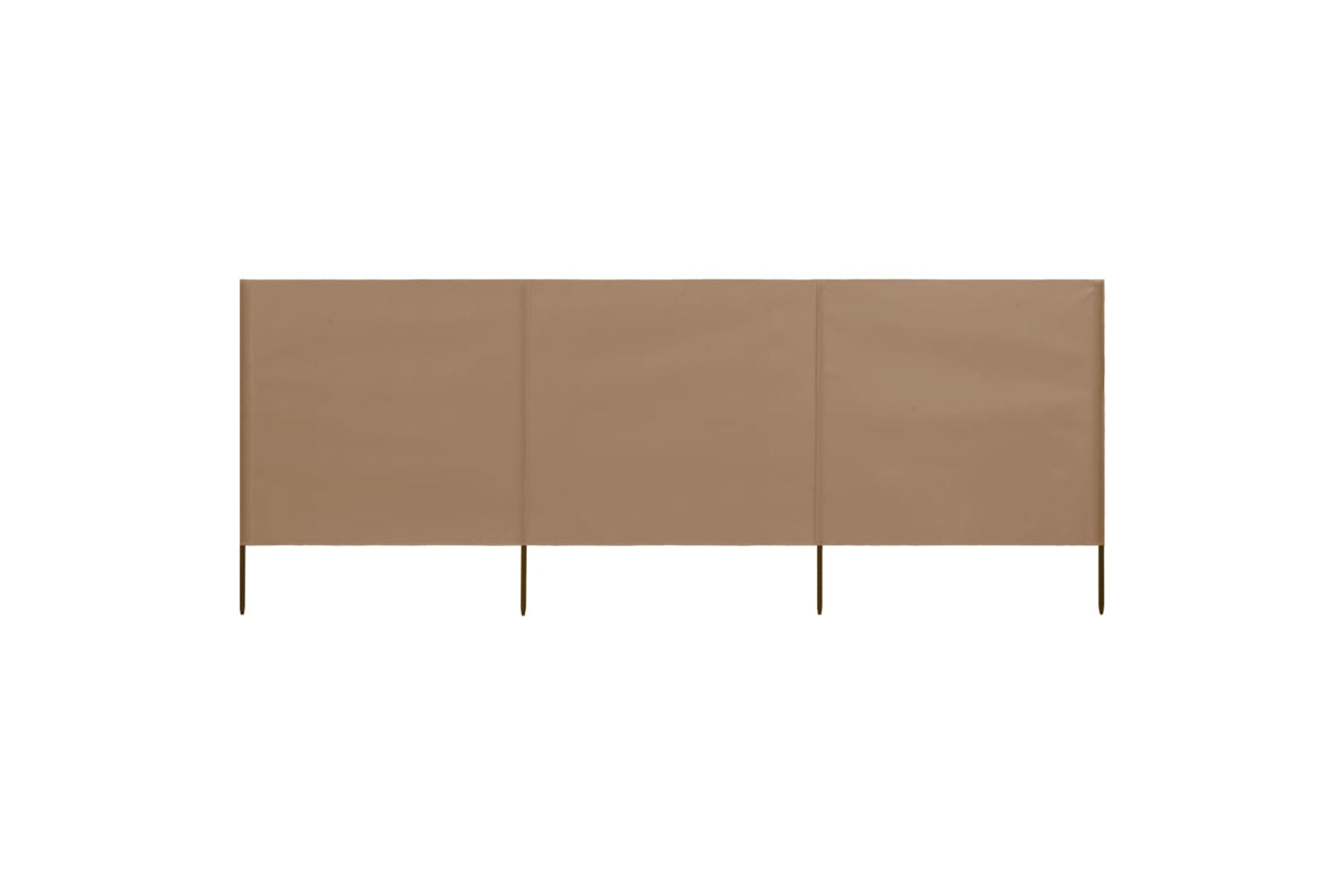 vidaXL 47151 3-panel Wind Screen Fabric 400x160cm Taupe