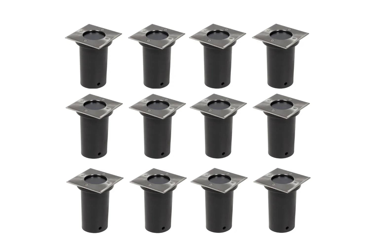 Vidaxl 160437 Outdoor Ground Lights 12 Pcs Square