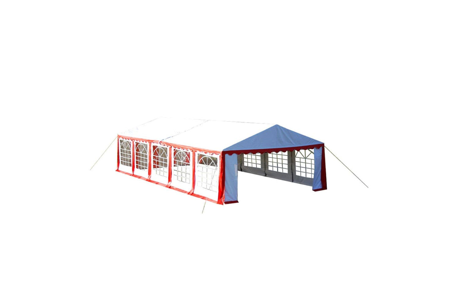 Vidaxl 40157 Party Tent Top And Side Panels 10 X 5 M Red & White