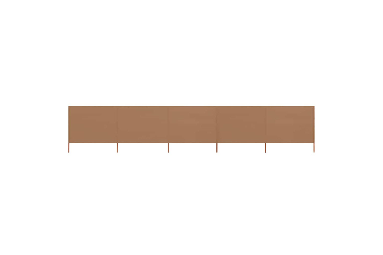 vidaXL 47157 5-panel Wind Screen Fabric 600x80cm Taupe