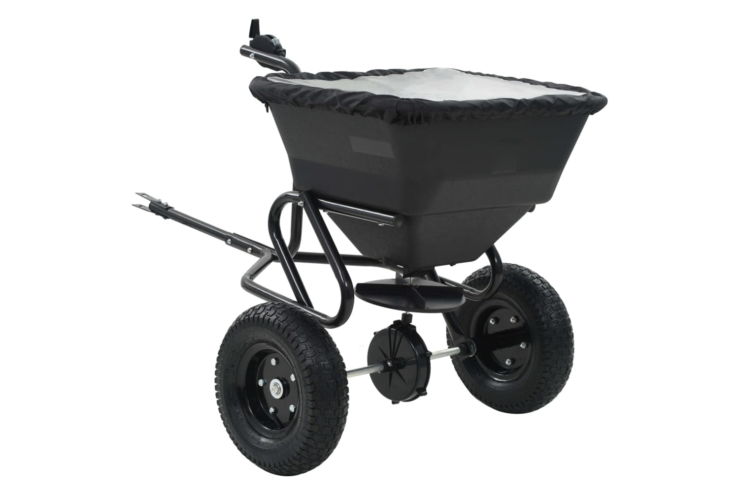 vidaXL 142967 Tow Behind Salt Spreader Pvc And Steel 125x74x79cm 45 L