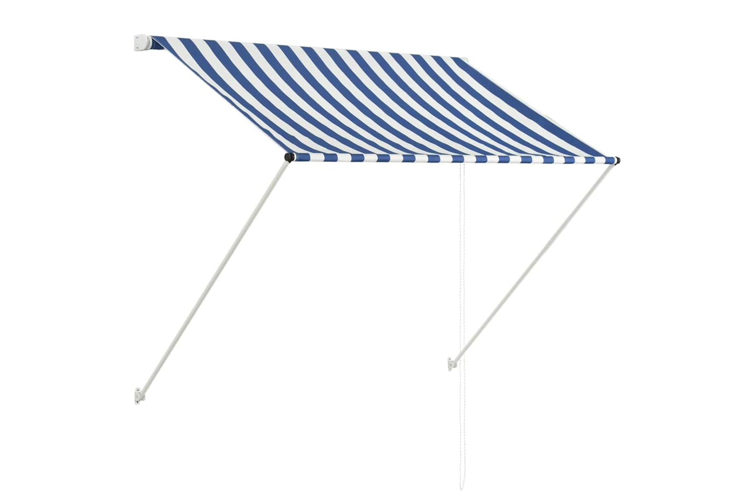 Vidaxl Retractable Awning 150x150 Cm Blue And White