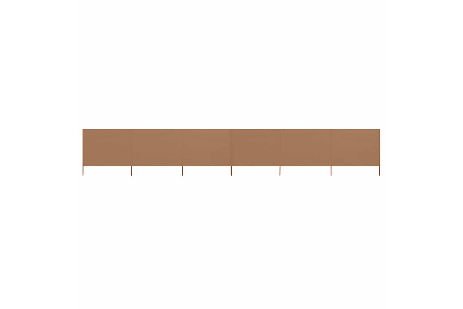 vidaXL 47183 6-panel Wind Screen Fabric 800x160cm Taupe