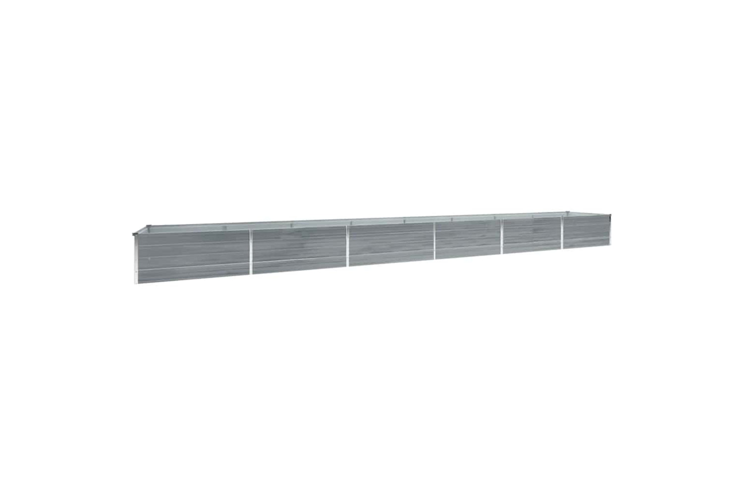 vidaXL 47072 Garden Raised Bed Galvanised Steel 600x80x45cm Grey