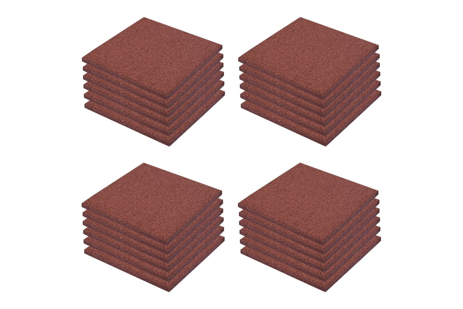 vidaXL 276272 Fall Protection Tiles 24 Pcs Rubber 50x50x3cm-2