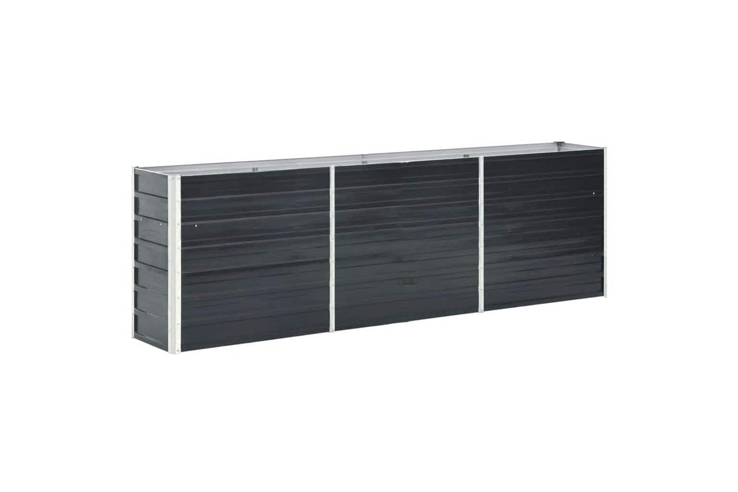 vidaXL 47043 Garden Raised Bed Galvanised Steel 240x40x77cm Anthracite