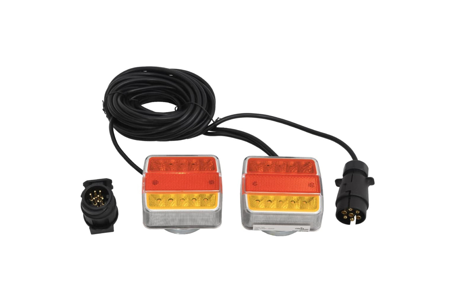 vidaXL 152904 Trailer Lights 2 Pcs Red 10.5x7.5x10cm 12v Led Bulb-2