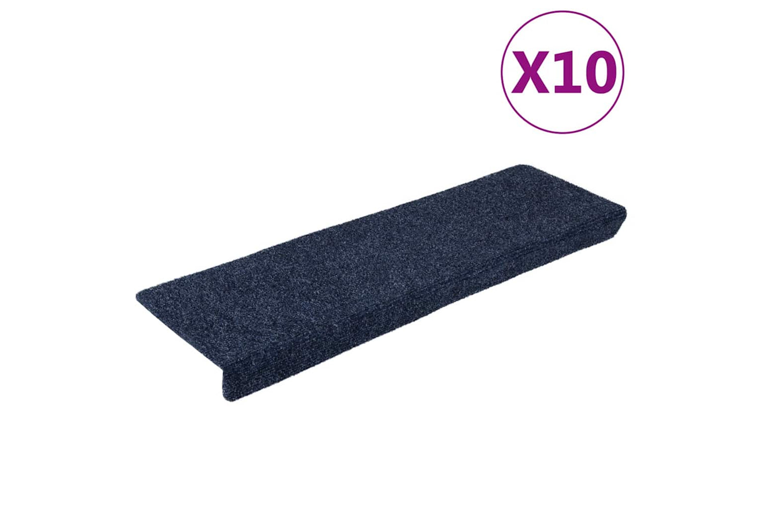 vidaXL 149733 Stair Mats 10 Pcs Anthracite 65x21x4cm Needle Punch