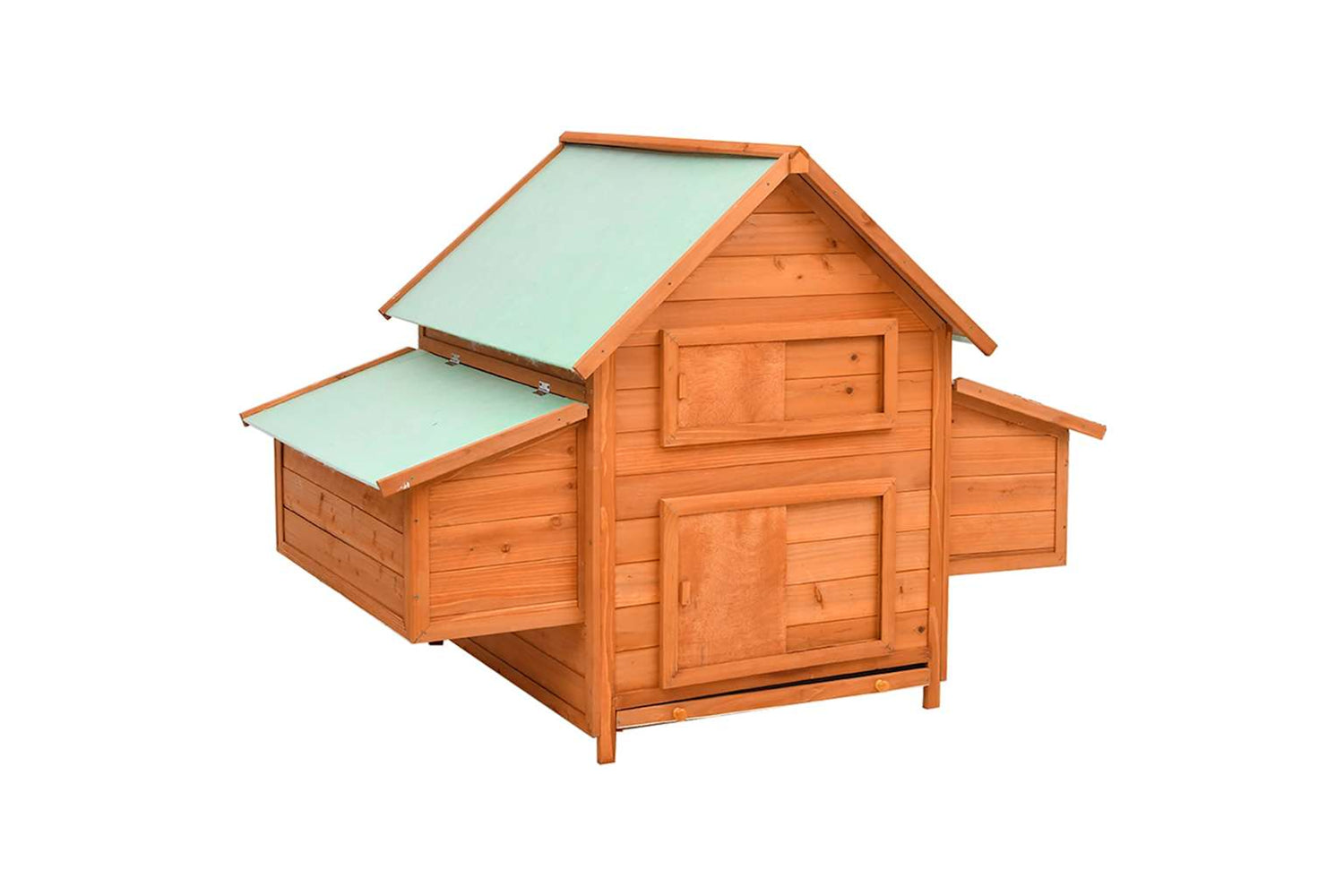 Vidaxl Chicken Coop 150x96x110 Cm Solid Firwood