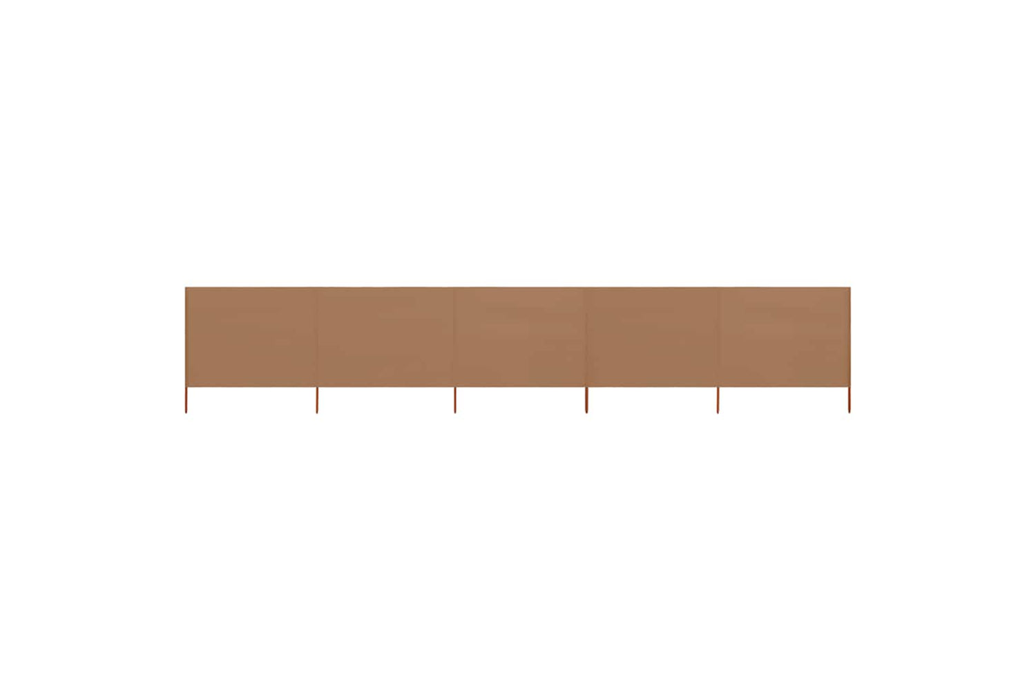 vidaXL 47163 5-panel Wind Screen Fabric 600x120cm Taupe
