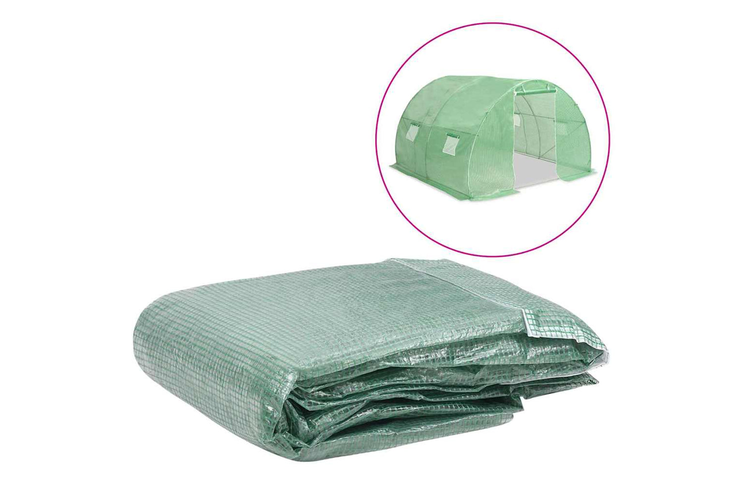 vidaXL 316429 Greenhouse Replacement Cover (9 mÂ²) 300x300x200cm Green