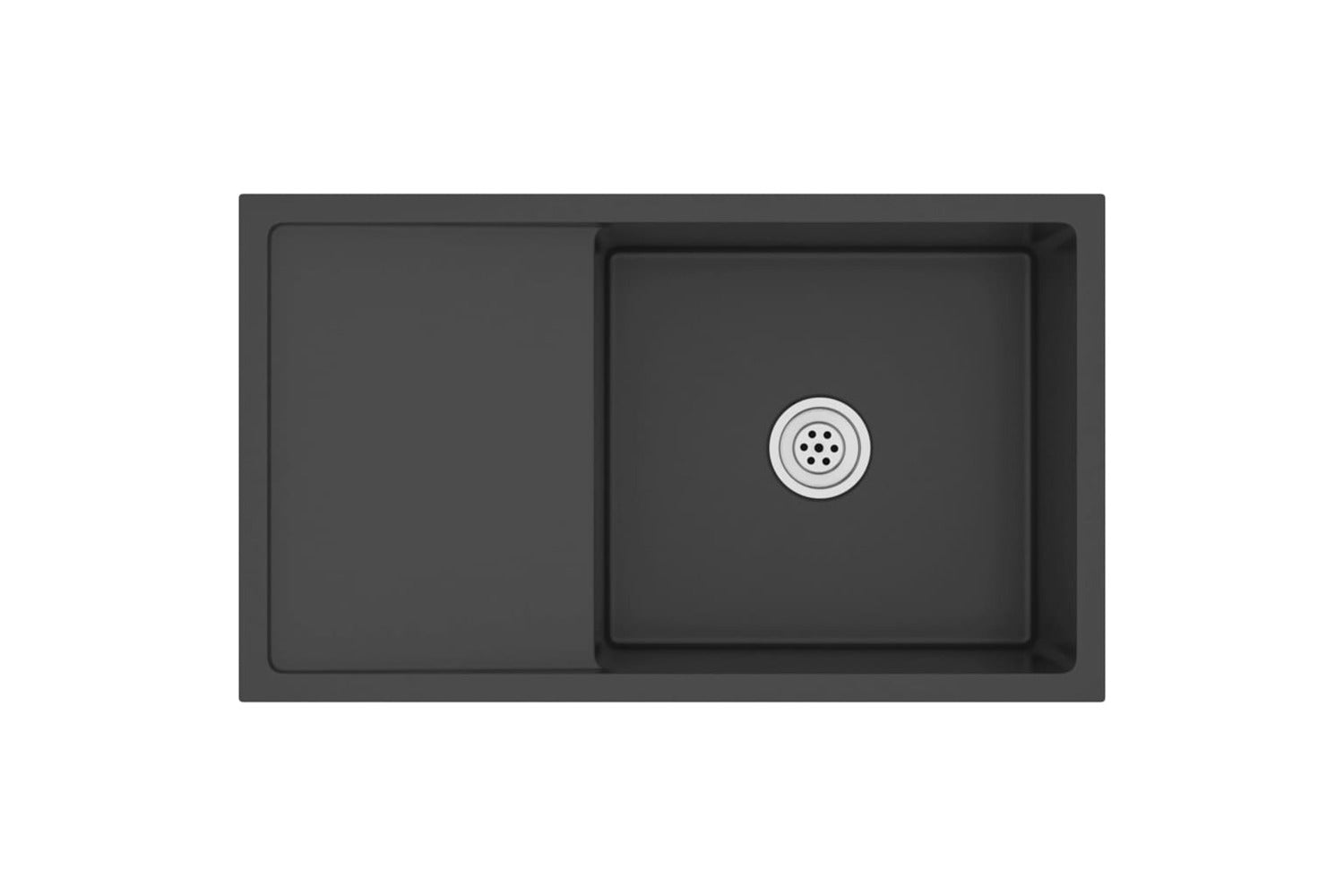 Vidaxl 51521 Handmade Kitchen Sink Black Stainless Steel
