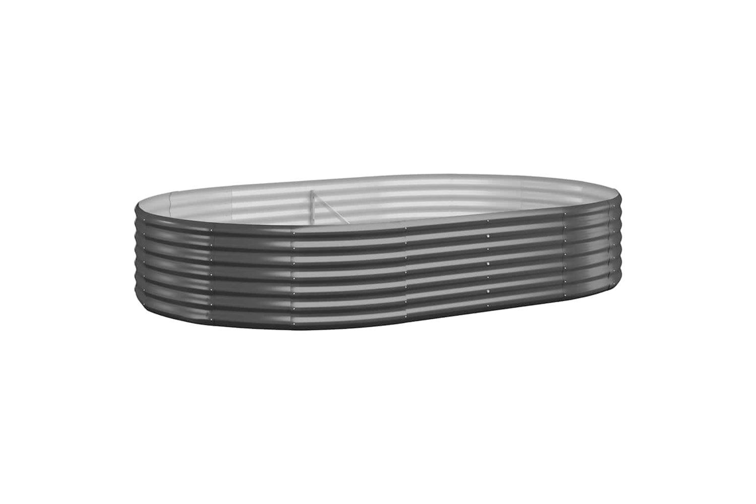 vidaXL 319026 Garden Raised Bed Powder-coated Steel 214x140x36cm Anthracite
