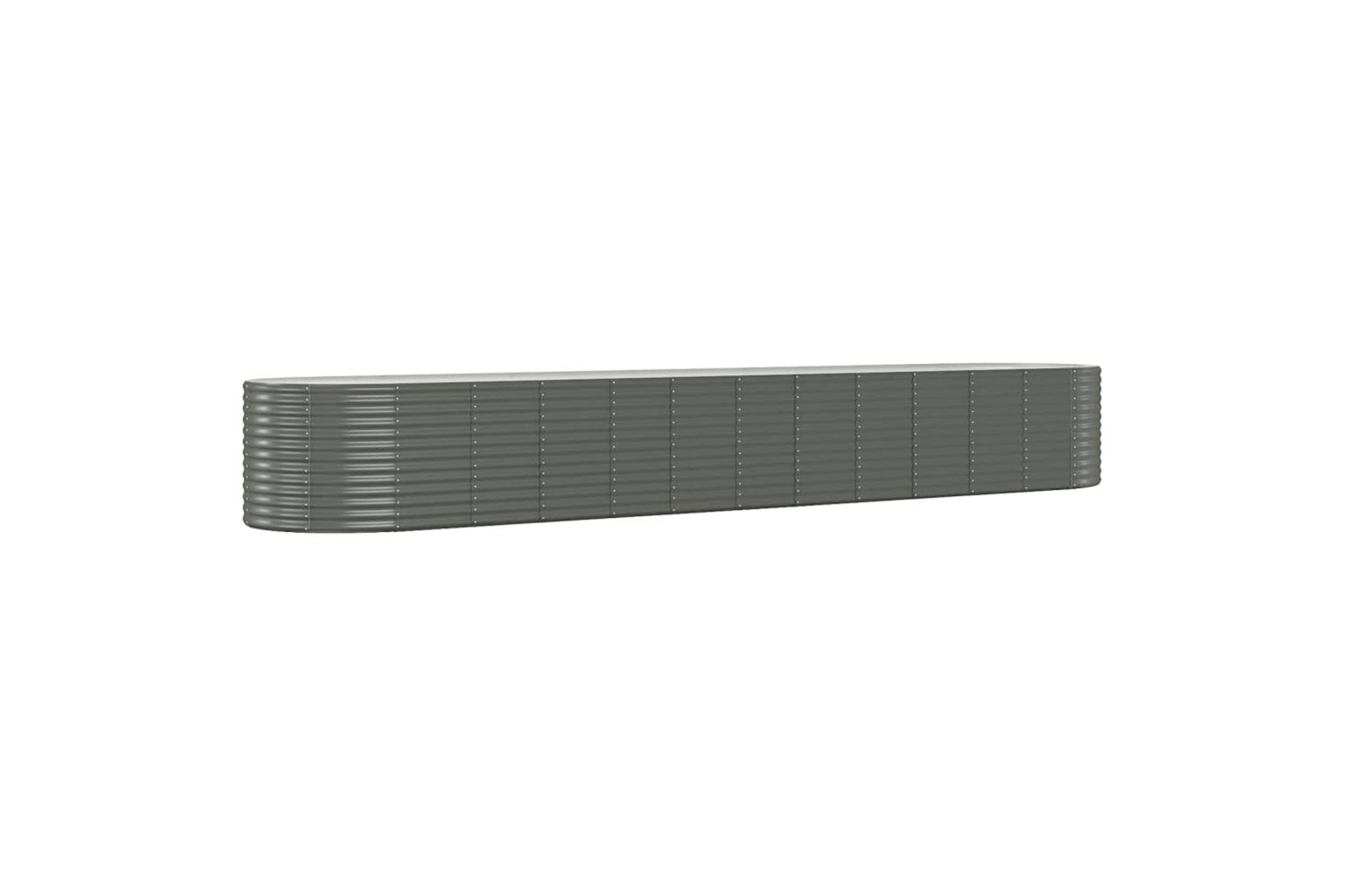 vidaXL 319079 Garden Raised Bed Powder-coated Steel 507x100x68cm Grey