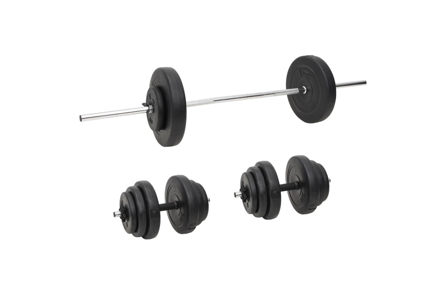 Vidaxl 3145024 Barbell And Dumbbell With Plates 60 Kg-2