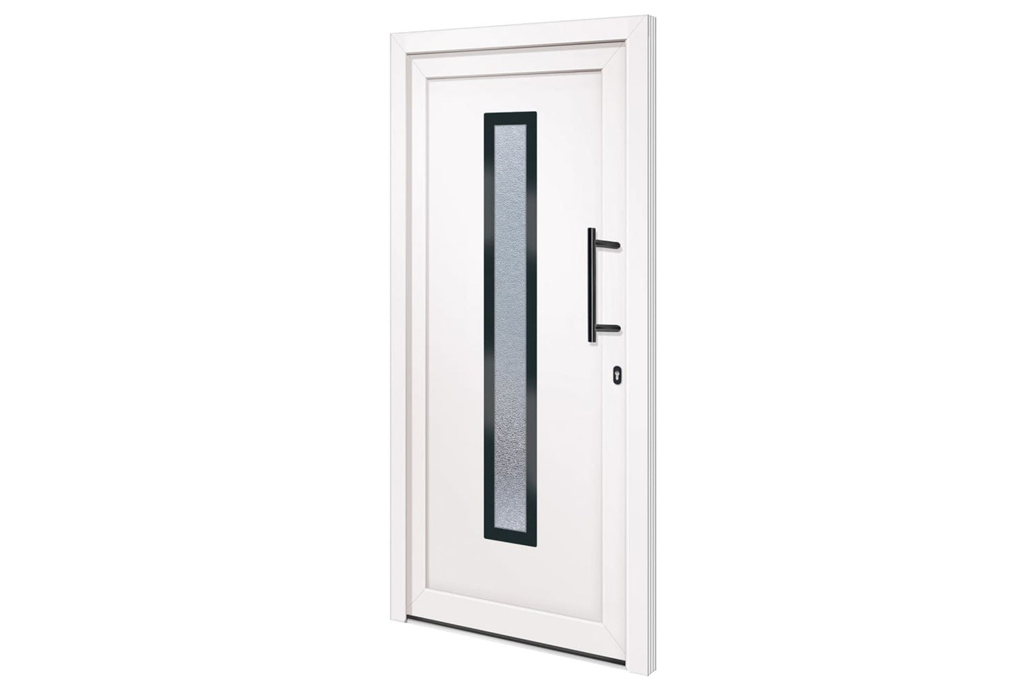 vidaXL 3157081 Front Door White 98x208cm Pvc-2