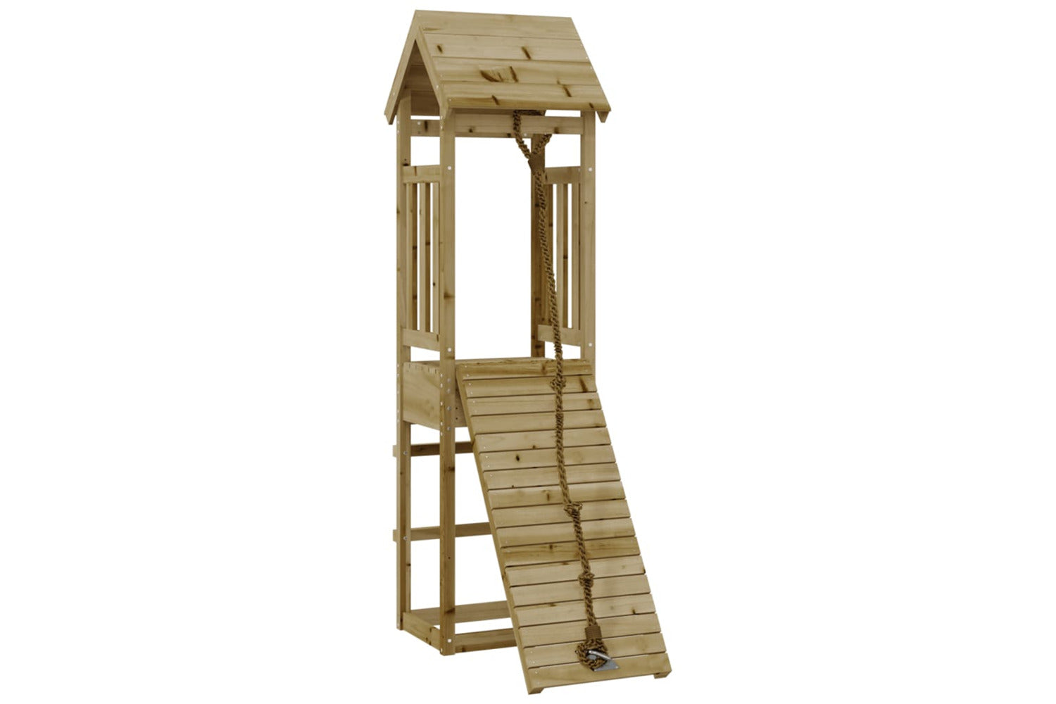 Vidaxl 3155812 Playhouse With Climbing Wall Impregnated Wood Pine-2