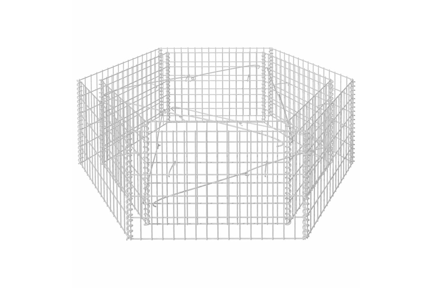 vidaXL 142534 Hexagonal Gabion Raised Bed 160x140x50cm