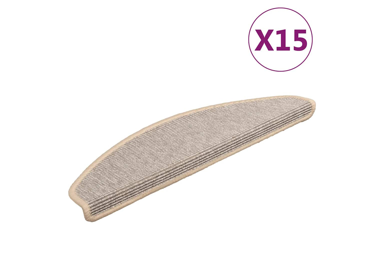 vidaXL 326901 Stair Mats Self-adhesive 15 Pcs Silver 65x21x4cm
