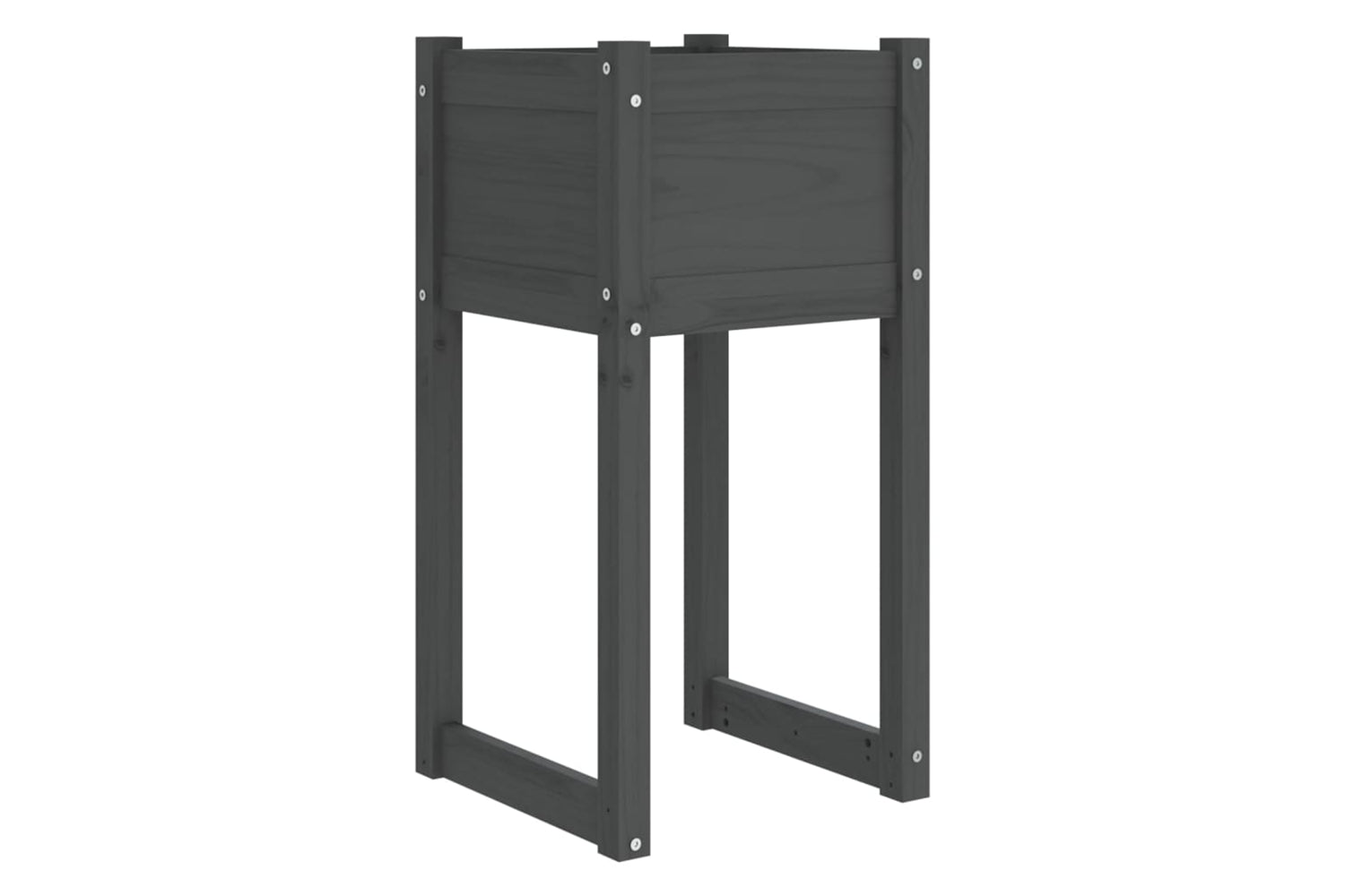 vidaXL 822126 Planter Grey 40x40x81cm Solid Wood Pine