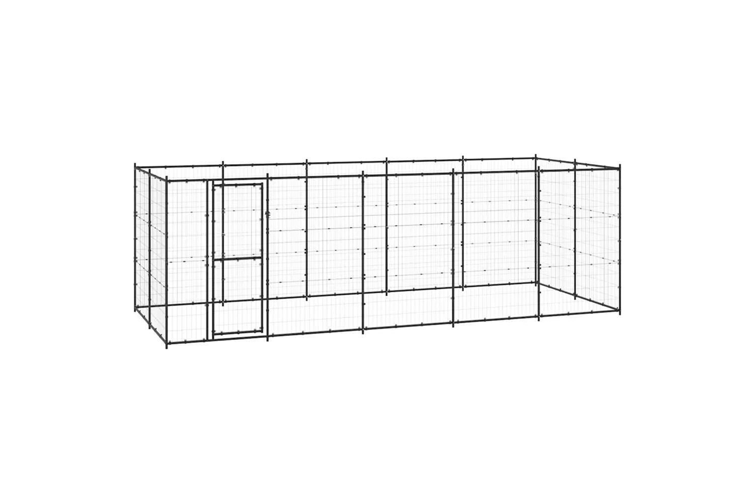 Vidaxl 3082299 Outdoor Dog Kennel Steel 12.1 M2