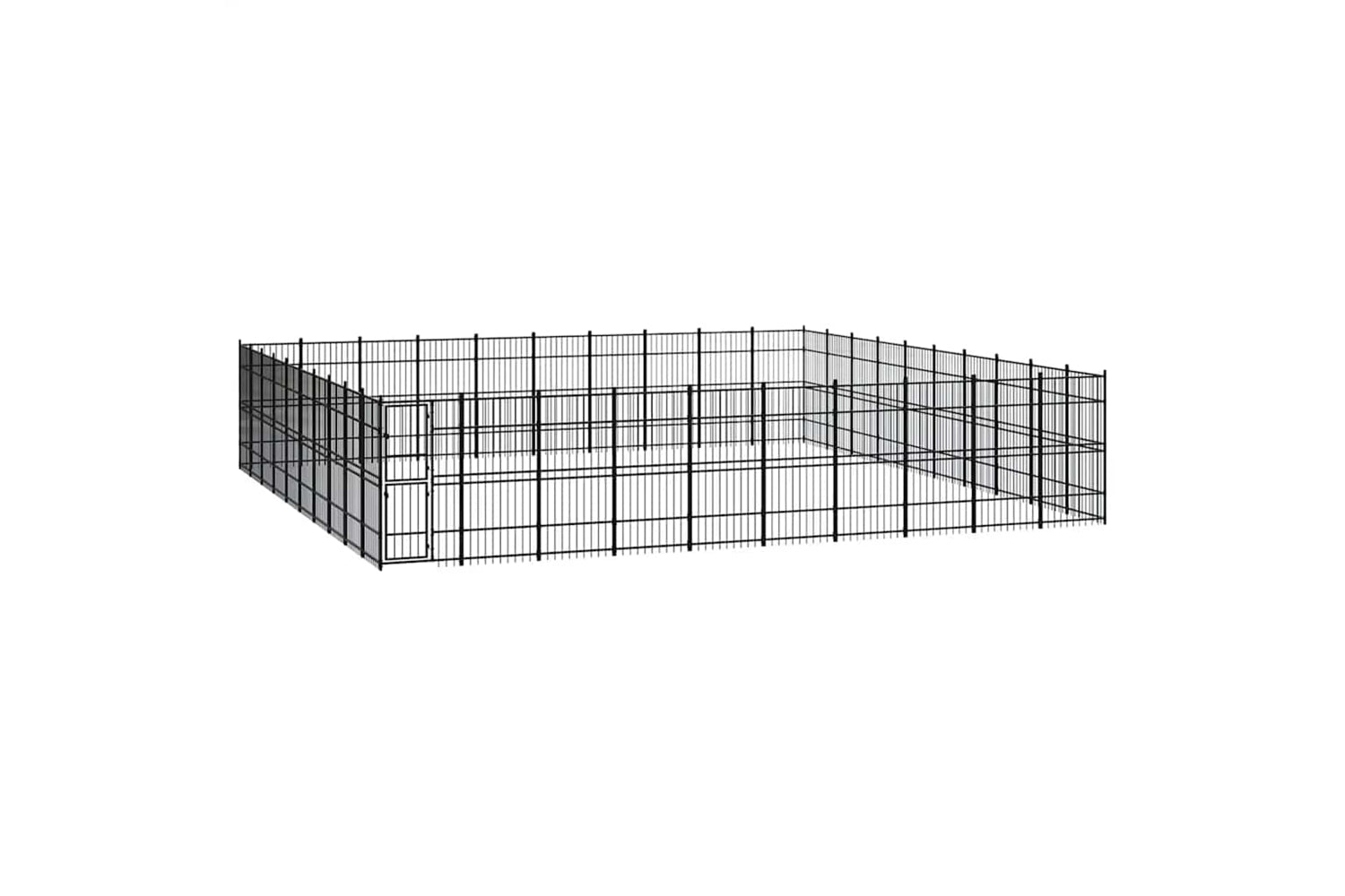 Vidaxl 3098009 Outdoor Dog Kennel Steel 92.16 M2