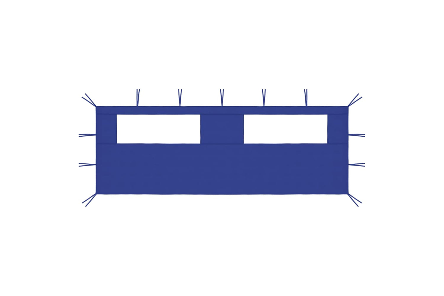 Vidaxl 3070414 Gazebo Sidewall With Windows 6x2 M Blue