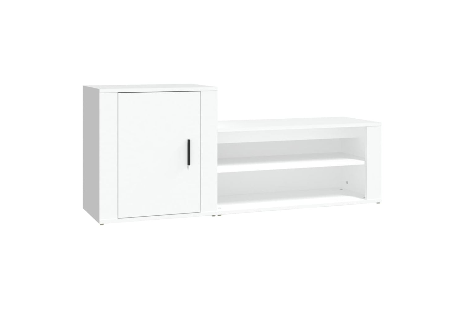 vidaXL 816744 Shoe Cabinet White 130x35x54cm Engineered Wood