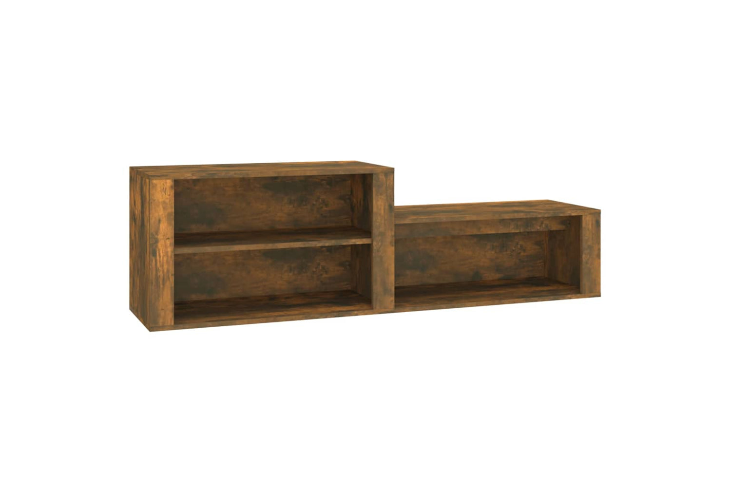 vidaXL 816917 Shoe Cabinet Smoked Oak 150x35x45cm Engineered Wood