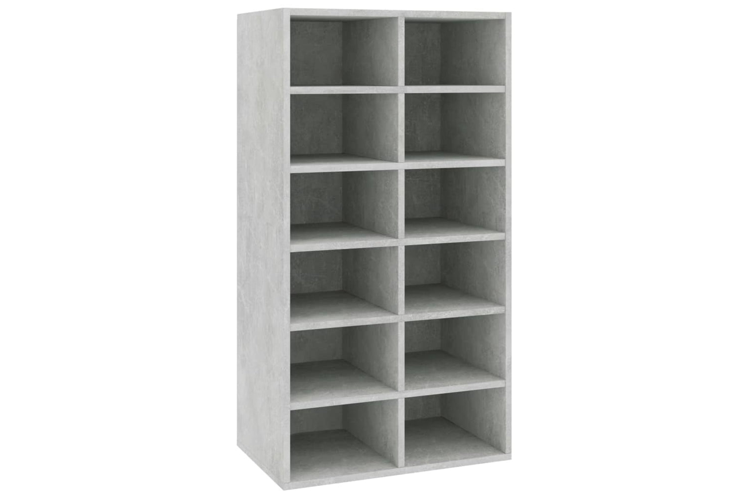 vidaXL 800400 Shoe Rack Concrete Grey 54x34x100.5cm Engineered Wood