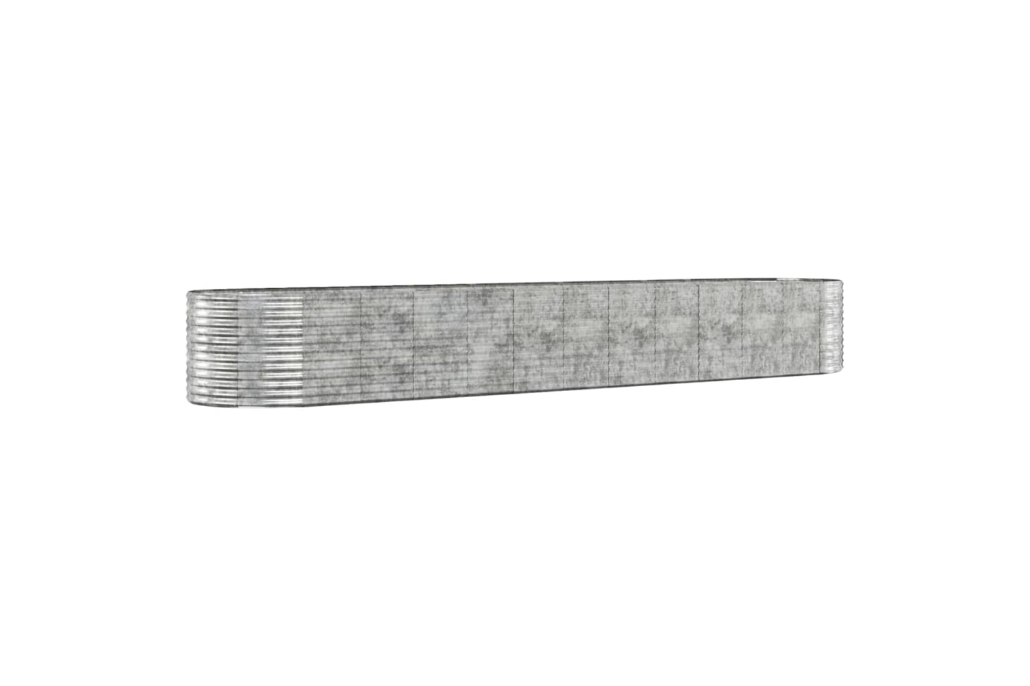 vidaXL 319082 Garden Raised Bed Powder-coated Steel 507x100x68cm Silver