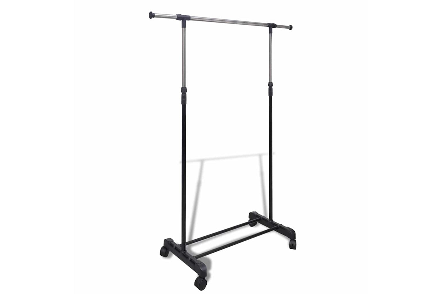 Vidaxl 50259 Adjustable Clothes Rack 4 Castors 1 Hanging Rail