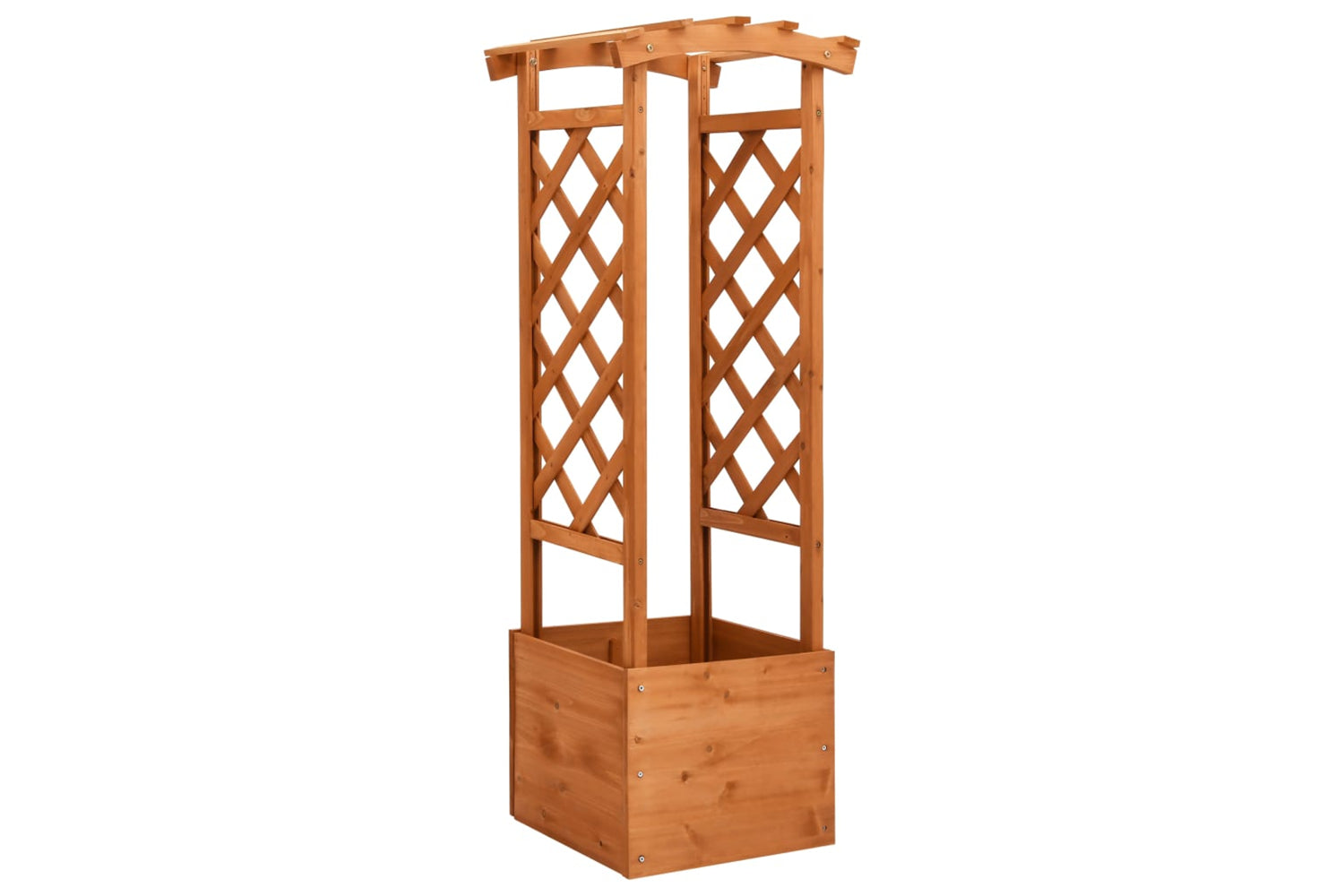vidaXL 47251 Trellis Planter With Arch 49x39x130cm Firwood