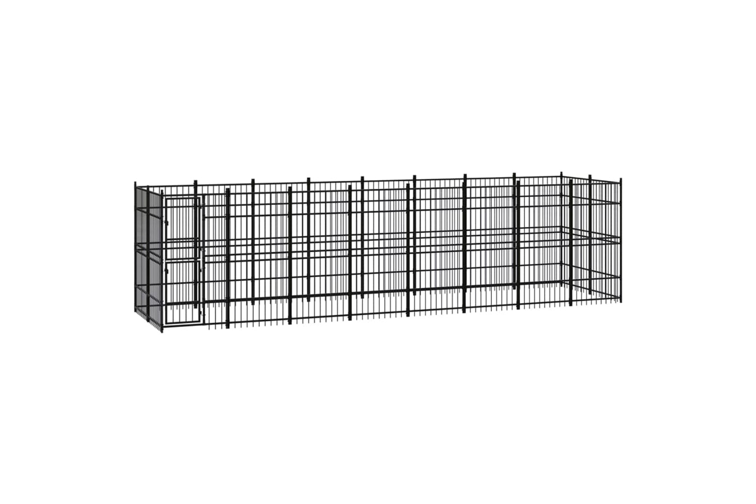 Vidaxl 3097962 Outdoor Dog Kennel Steel 14.75 M2