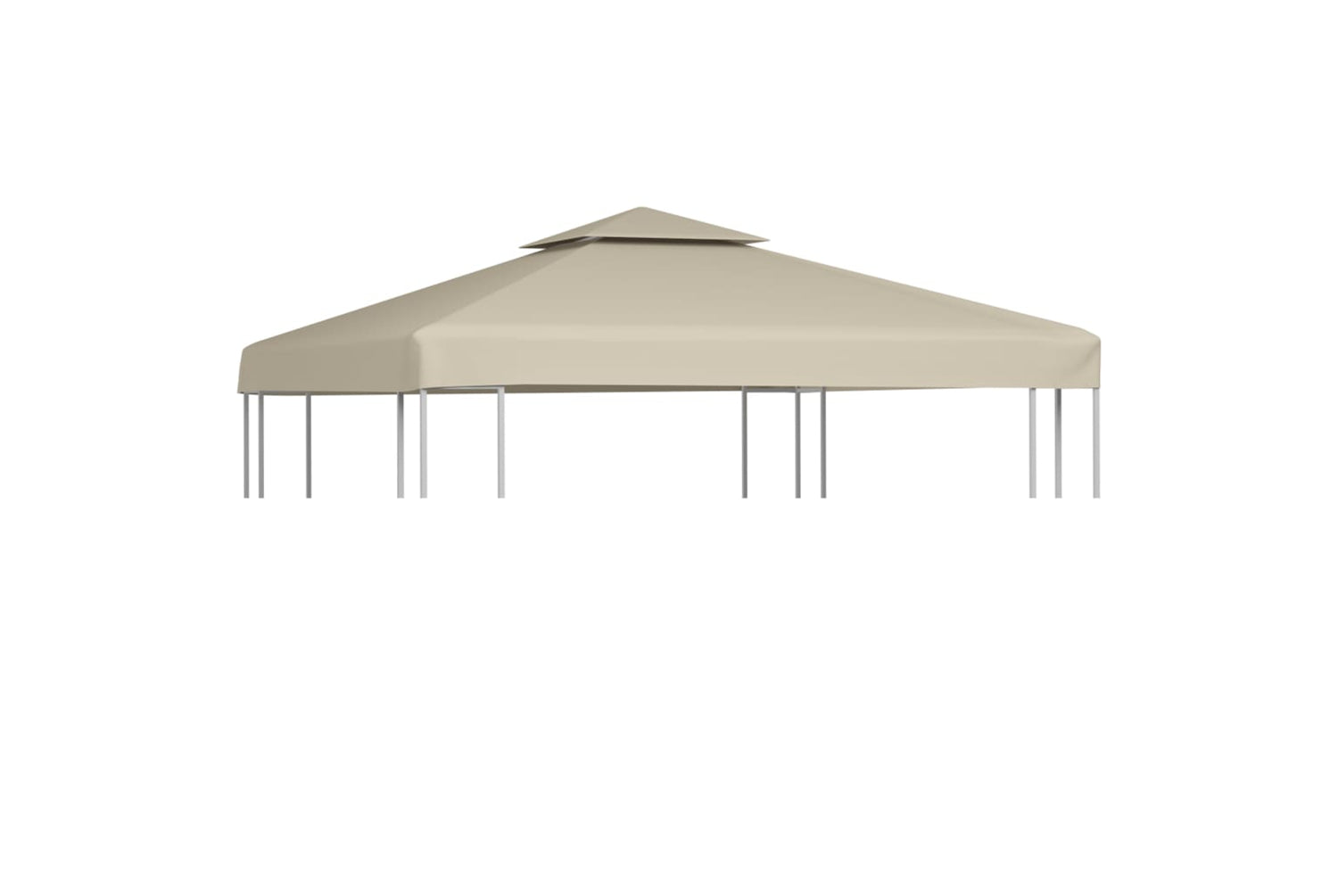 Vidaxl Gazebo Cover Canopy Replacement 310 G / M2 Beige 3 X 3 M