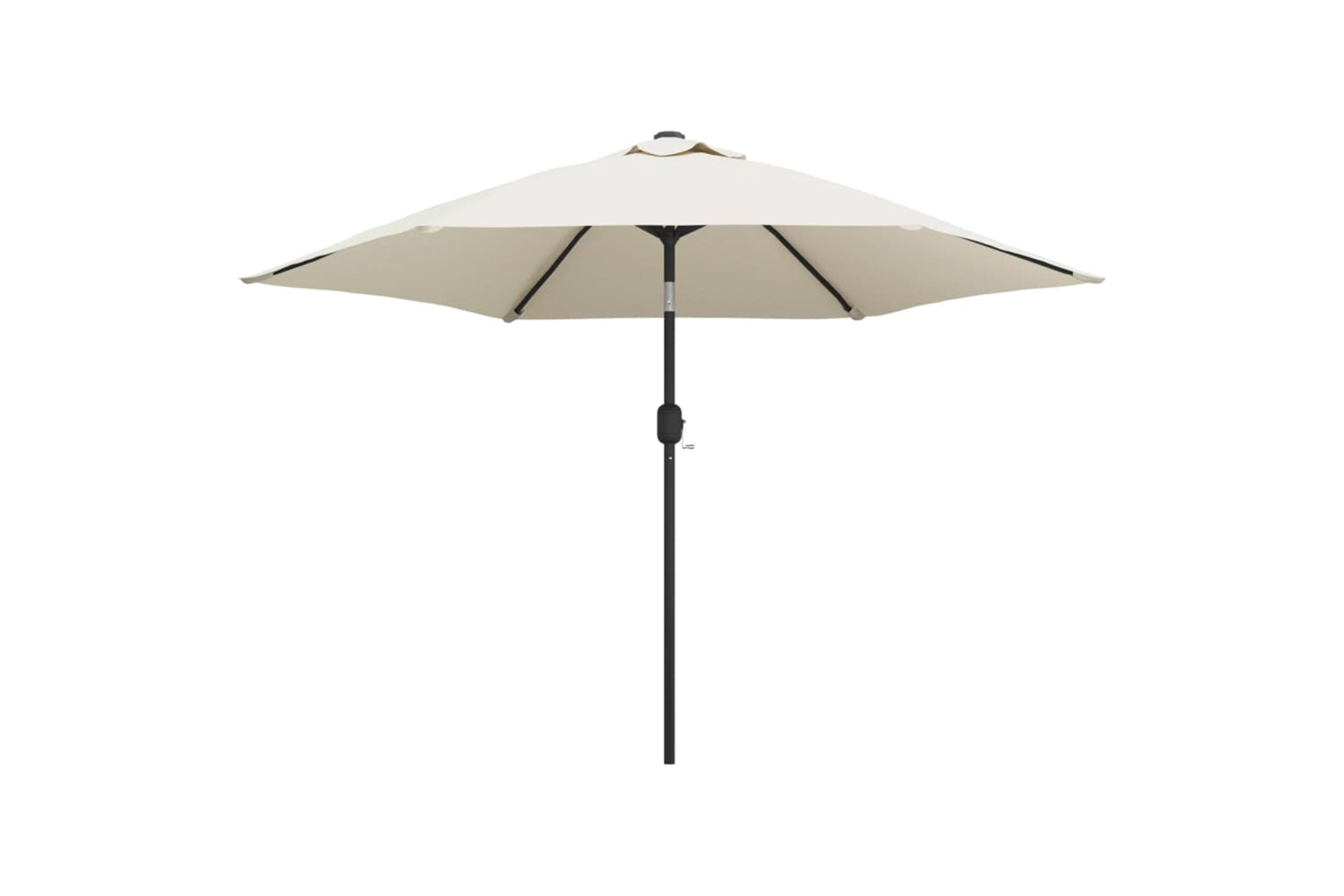 Vidaxl Parasol Sand White 3m Steel Pole