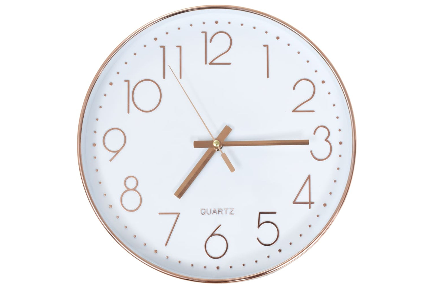 Vidaxl 50633 Wall Clock 30 cm | Rose Gold