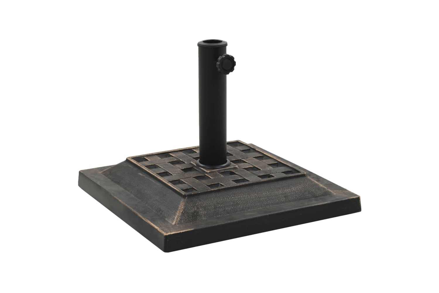 Vidaxl 45207 Parasol Base Square Polyresin 12 Kg Bronze