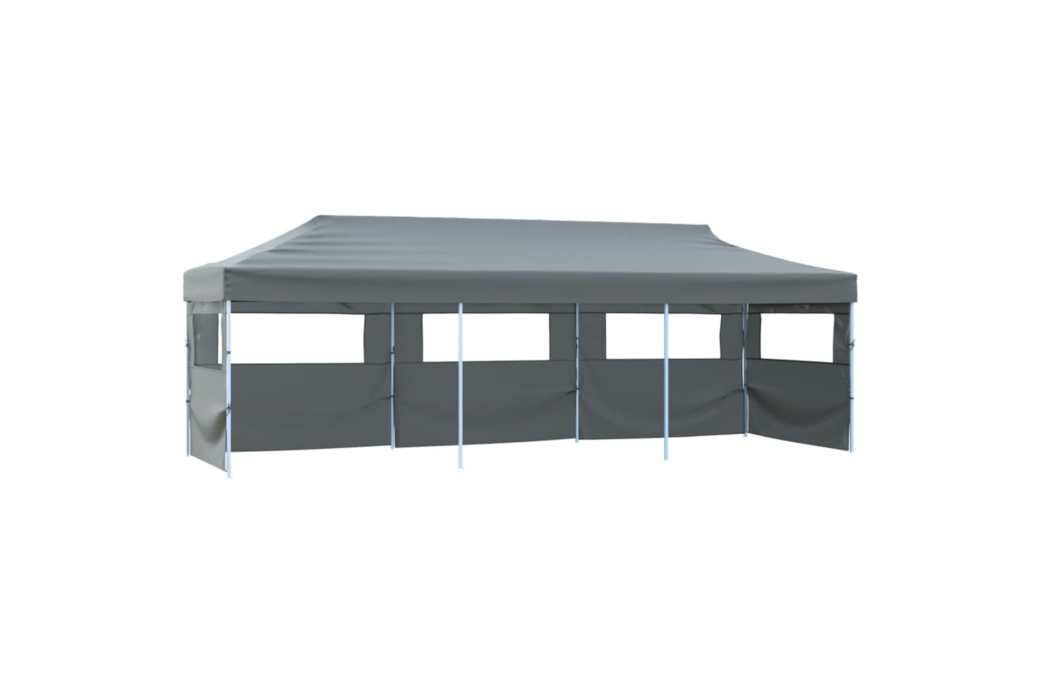 Vidaxl Folding Pop-up Party Tent With 5 Sidewalls 3x9 M Anthracite