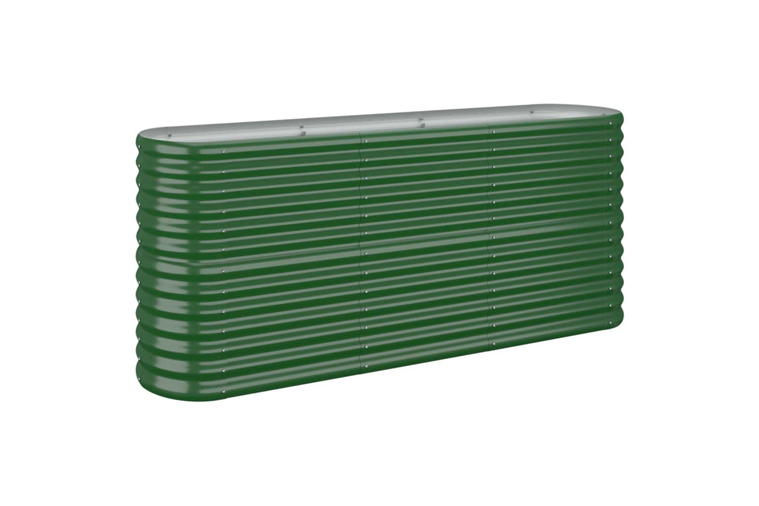 vidaXL 318893 Garden Raised Bed Powder-coated Steel 152x40x68cm Green