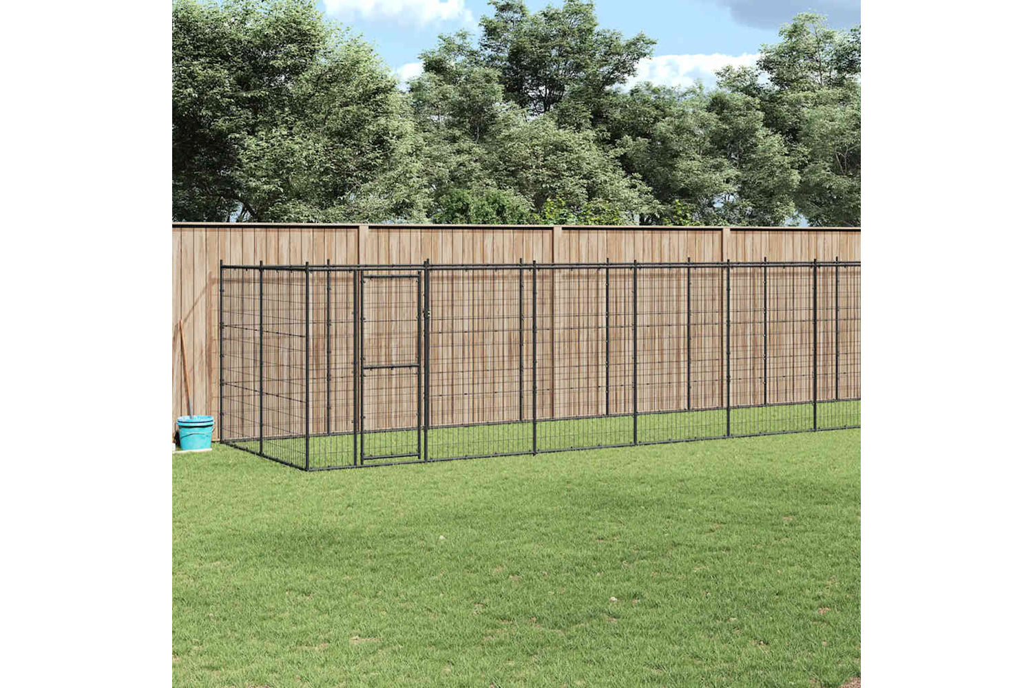 Vidaxl 3082300 Outdoor Dog Kennel Steel 16.94 M2