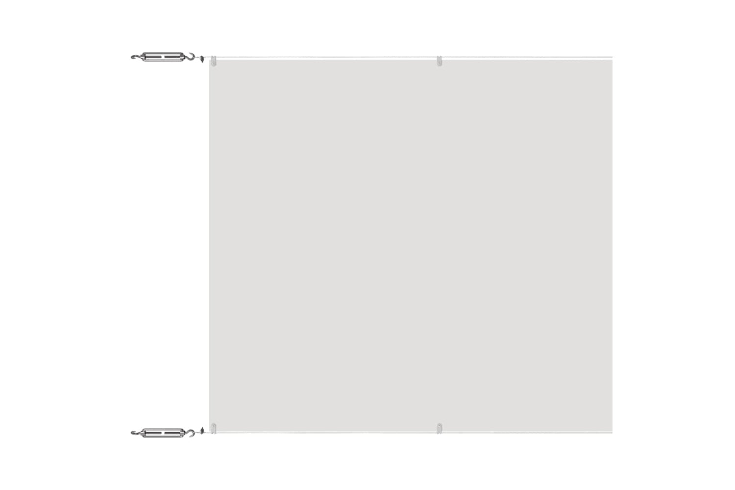 vidaXL 148176 Vertical Awning White 180x1000cm Oxford Fabric