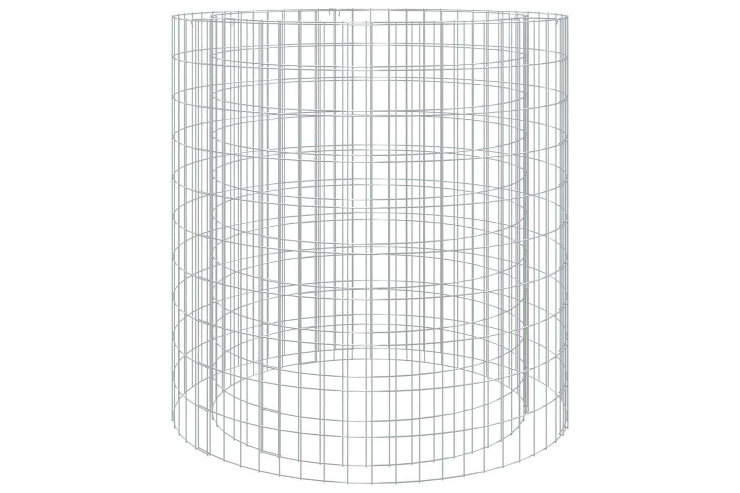 vidaXL 153561 Gabion Fire Pit ÃƒÂƒÃ‚Â˜ 100cm Galvanised Iron