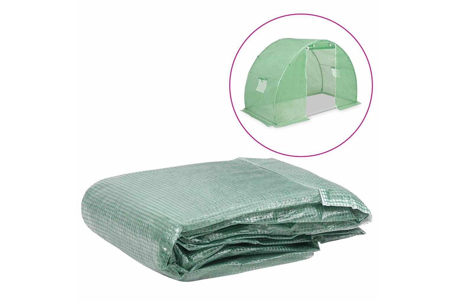 vidaXL 316428 Greenhouse Replacement Cover (4.5 mÂ²) 300x150x200cm Green