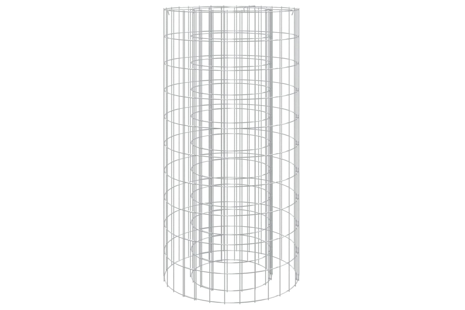 vidaXL 153559 Gabion Fire Pit ÃƒÂƒÃ‚Â˜ 50cm Galvanised Iron
