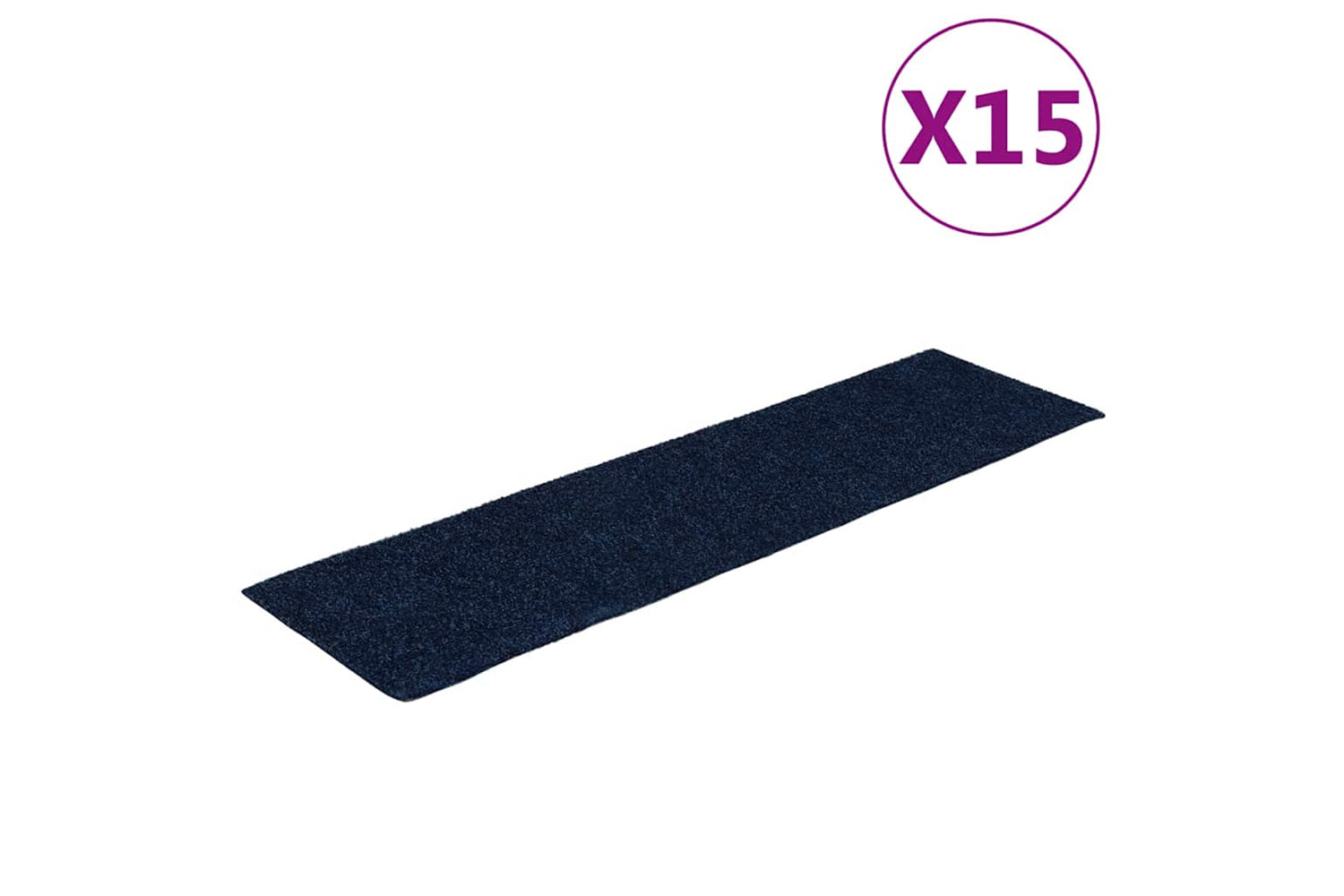 vidaXL 326934 Self-adhesive Stair Mats Rectangular 15 Pcs 76x20cm Blue