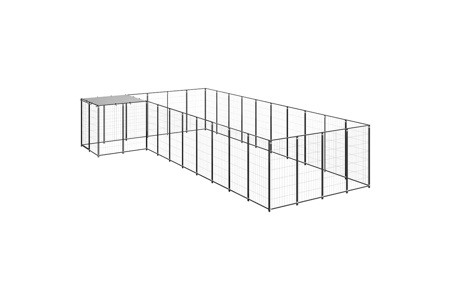 Vidaxl 3082238 Dog Kennel Black 13.31 M2 Steel