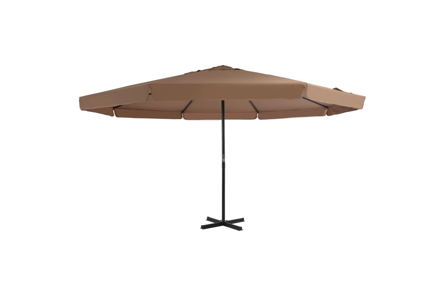 vidaXL 44475 Outdoor Parasol With Aluminium Pole 500cm Taupe